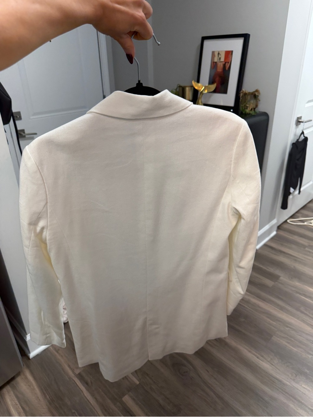 Linen Single-Button Blazer - Picture 3 of 5